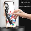 Plated Double Hinge Protection Leather Case For Samsung Galaxy Z Flip 6 5 4 3 Case With S Pen Stylus Cover For Z Flip5 Flip4
