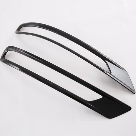 For Mitsubishi Outlander 2023-2024 Gloss Black Rear Fog Light Lamp Cover Trim 2X