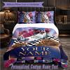 Personalized 3Pcs Bedding SetKendrick Lamar Custom Text Duvet Cover Pillowcase Set Bedroom Gift