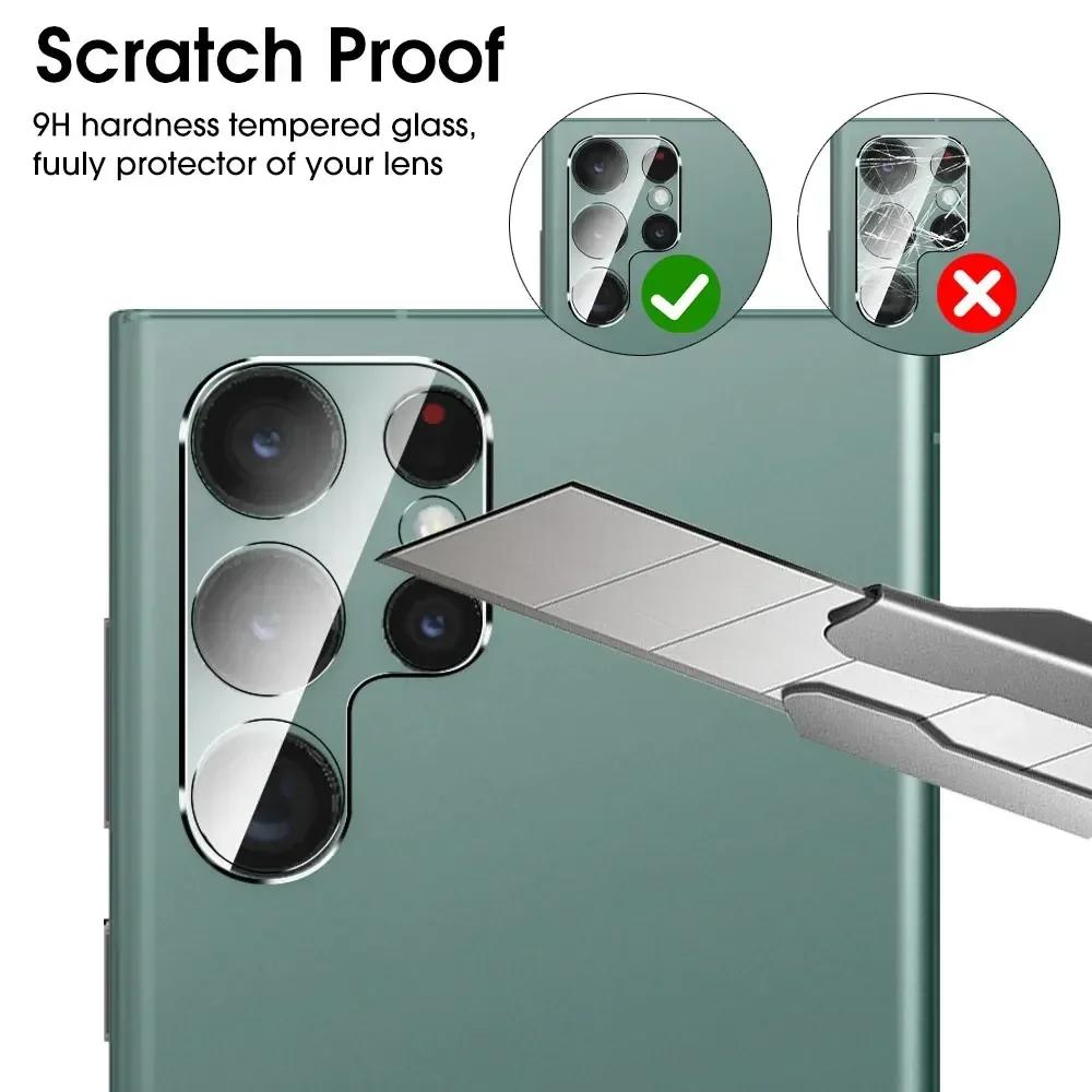 1-5/30-100PCS Camera Lens Protector Film For Samsung S25Edge S24/23 Ultra Plus FE Anti-scratch HD Definit Glass Lens Protect Cap