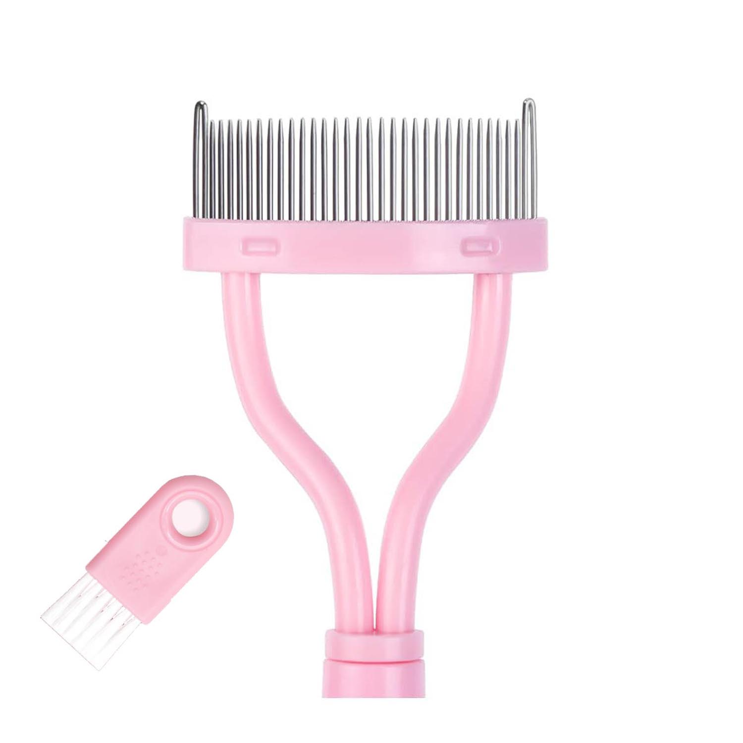 

Черный розовый щипцы для завивки ресниц металлическая щеточка для ресниц расческа портативный разделитель ресниц складная тушь для завивки косметический инструмент для макияжа розовый