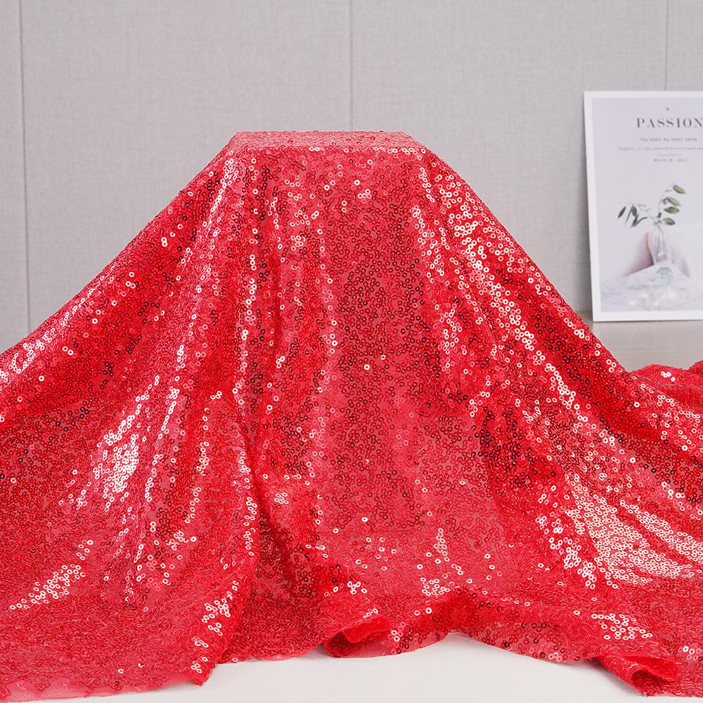 Tessuto Paillettes Ricamate Colorate 3mm Tessuto Paillettes Per Costumi da Palco da Sera Tovaglia per Sfondo Borsa da Viaggio Vestiti per Bambole Accessori Fai da Te Tessuto