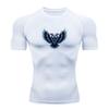 Men's Compression Workout T Shirt, Double Headed Eagle Print