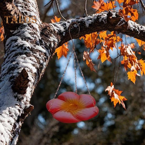 Hanging Birds Bath Outdoor Glass Birds Water Bowl Garden Wildbird Bath Tray Feeder Plate for Outside Lawn Yard Decor