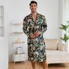 Îmbrăcăminte de relaxare pentru bărbați cu mânecă lungă, halat de baie, pantaloni scurți, pijamale ușoare, rochie cu șireturi, haine de acasă