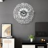 Acrylic mirror decorative clock Islamic Calligraphy Eid Decor Wall Clock 3D Silent Quartz Wall Clock Home Decoration PenduQ1G1T3
