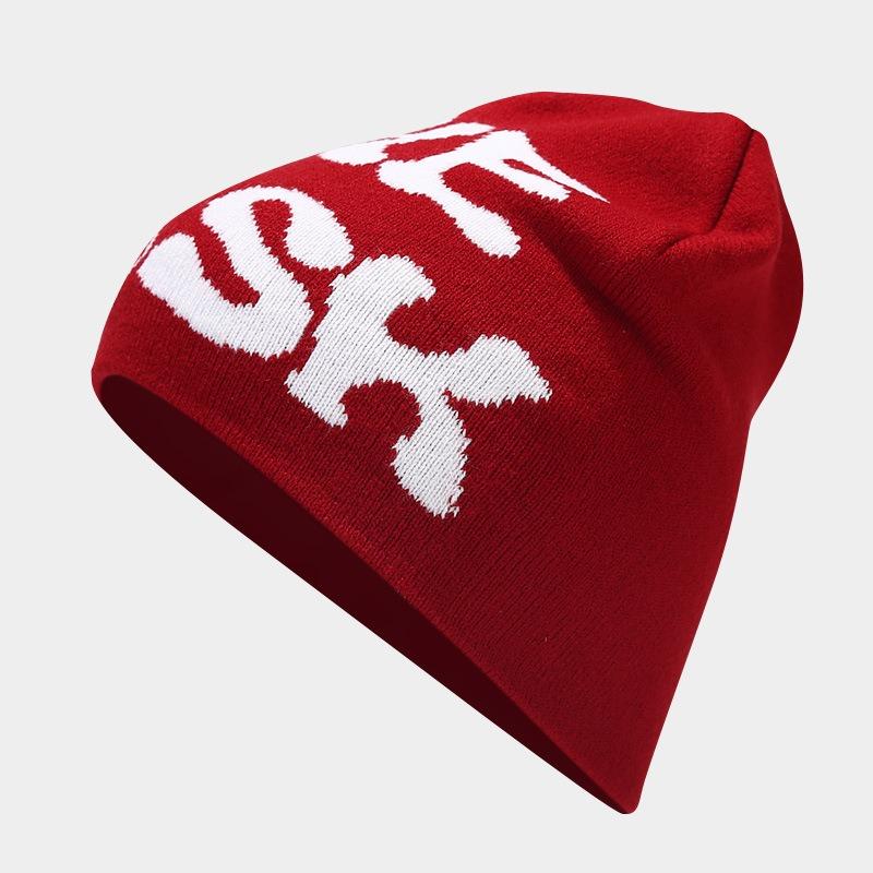 Y2K Fashion Trend Knitted Hat Men's Personality Hip Hop Jacquard Hat Women's Trend Street Ear Hat