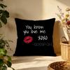 Trendy GGossip Girlable Cushion Cover Versatile DoubleSided Pillow Case Fit for Sofa Bed Car  Daily Decor