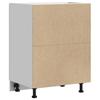 Vidaxl Kitchen Base Cabinet, Porto, White, Wood-based Material