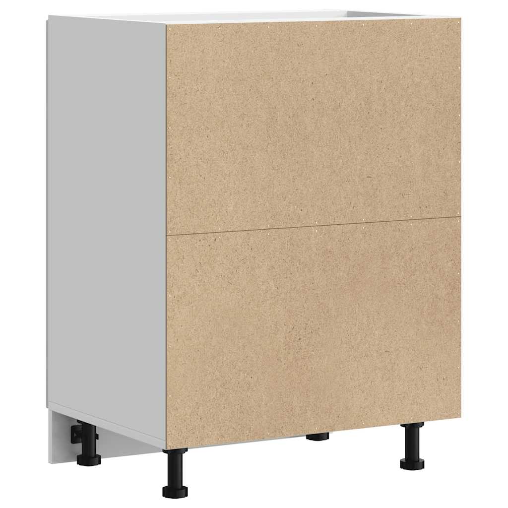 Vidaxl Kitchen Base Cabinet, Porto, White, Wood-based Material