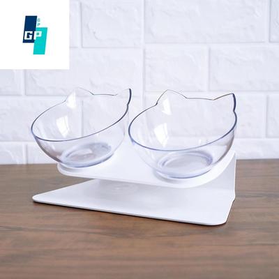 Protiskluzové dvojité misky pro kočky se zvýšeným stojanem, misky na vodu pro domácí zvířata, pro kočky Krmítka pro psy, potřeby pro domácí mazlíčky Produkty Příslušenství Prodej