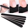 5Pcs Black Round Head Double Sided Nail File  DIY Nail Art Pretreatment Grinding