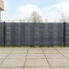 Parawany Balkonowe, 10 Szt., Antracytowe, 255X19 Cm, Rattan Pe
