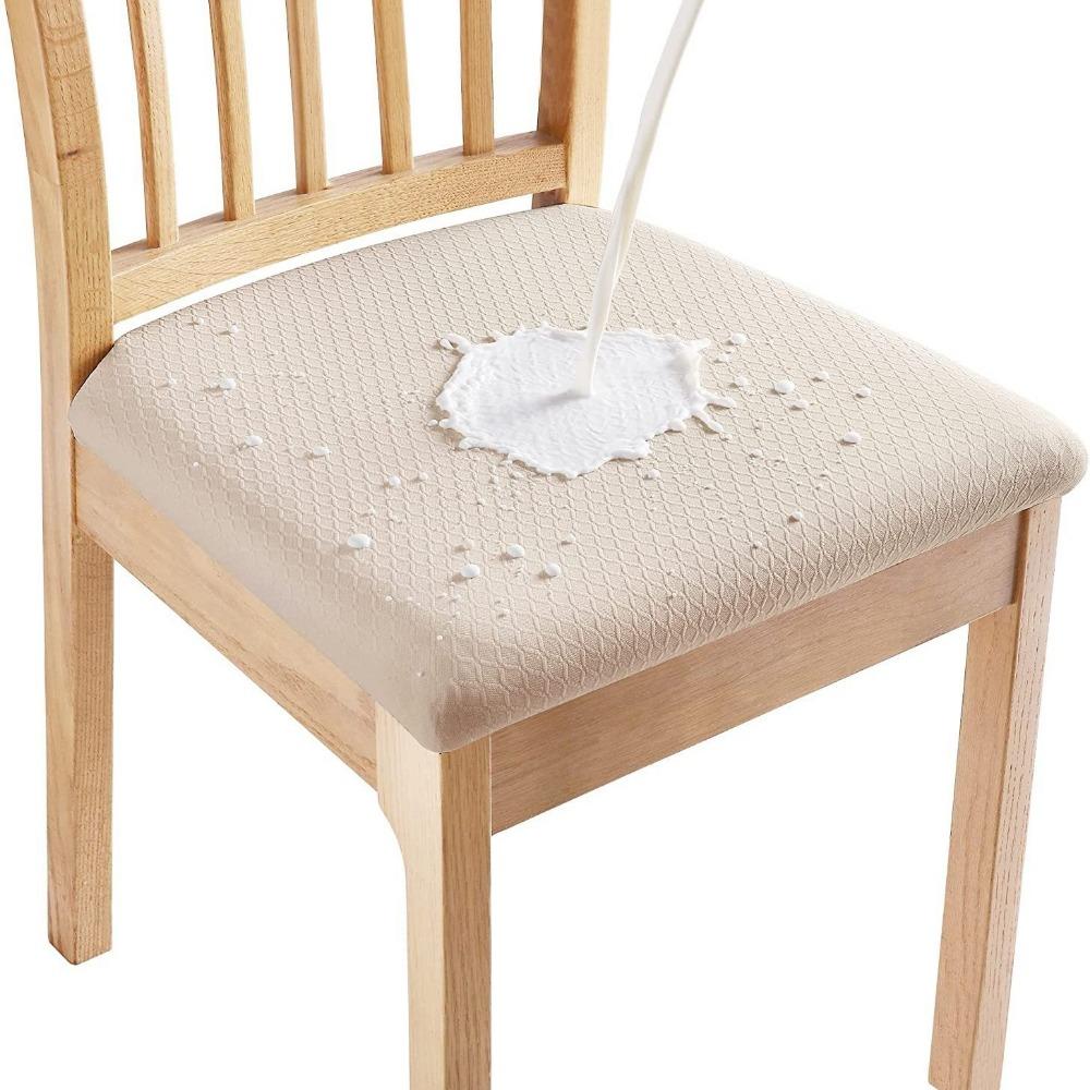 

Waterproof Jacquard Dining Chair Covers Universal Fit for Home Hotel Restaurant Stretchable Seat Covers 1pc
