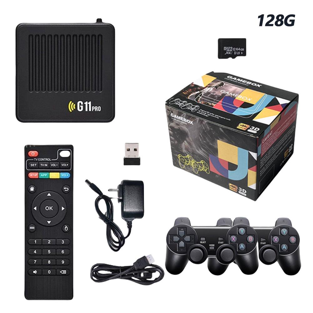 G11 Pro Retro Home Console Built In 10000+ Retro Games Plug and Play 4K HDMI-Compatible Output with 2.4G Wireless Dual Gamepad