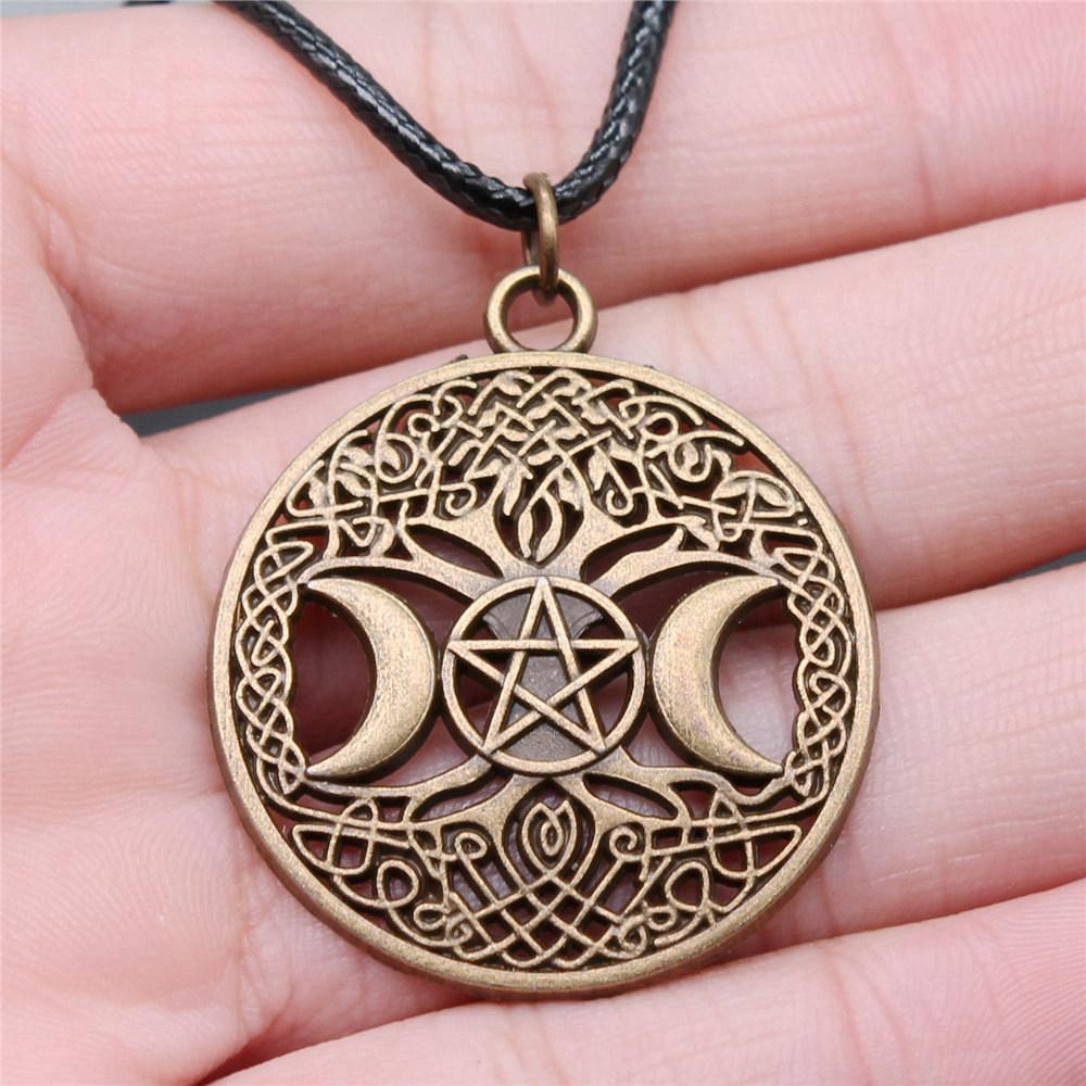 Tree of Life Nature Growth Pendant Antique Bronze Metal Daughter Choker Necklace Trendy Gift