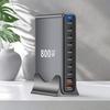 New 800W GaN Fast Charger PD3.1 PPS 10 Ports USB C Type C  Fast Charging Station Adapters for iPhone 16 15 Samsung Xiaomi Huawei