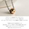 [Shinjuku Gin No Kura] Polyhedron Zirconia Surgical Stainless Steel Necklace In Rose Gold for Women, Hypoallergenic, Pink