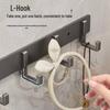 Gureide Gray No-Drill 6-Hook Strip