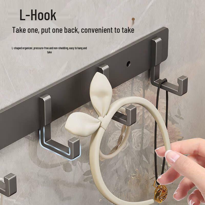 Gureide Gray No-Drill 6-Hook Strip