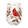 Bicchiere in Vetro DYS, Forma a Uovo Trasparente Cristallo Senza Piombo Smalto Dipinto Bordo Dorato Tumbler da Bevuta Vintage, Vetro di Grande Capacità per Bar di Casa Ufficio