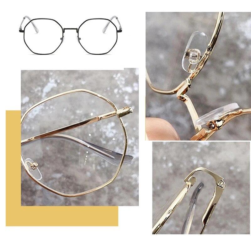 Fashion Polygonal Finished Myopia Glasses For Men And Women Anti Blue Light Diopter 0 -1.0 -2.0 -3.0 -3.5 -4.0