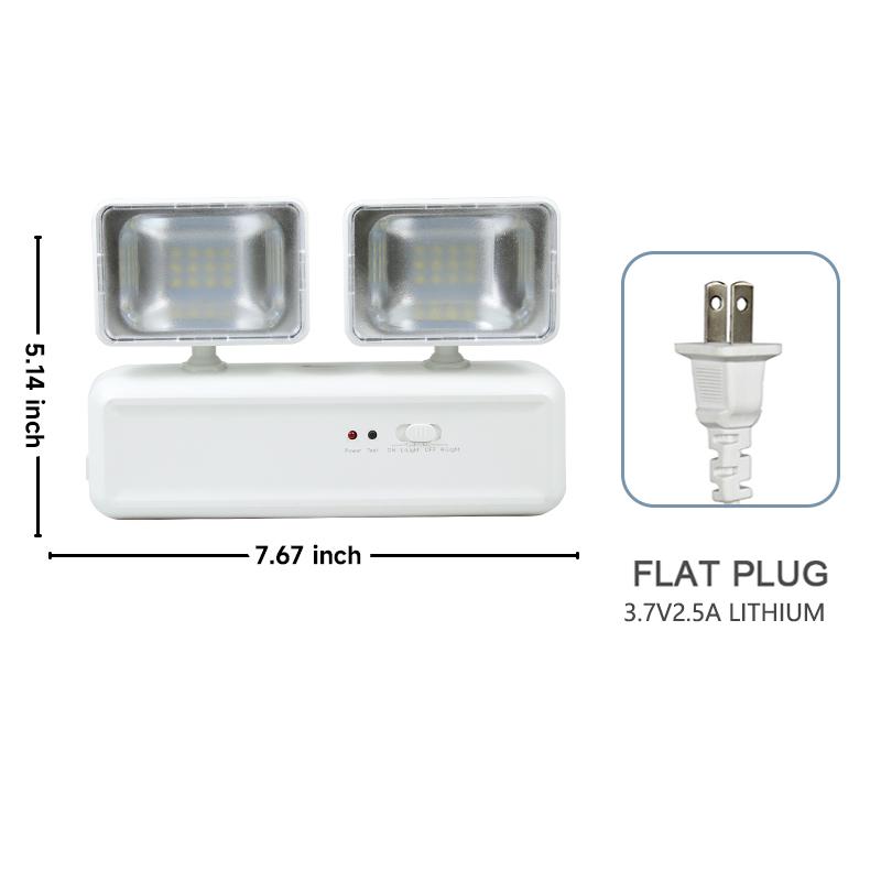 LED Fire Fighting Light Emergency Evacuation Exit Light Wall Mounted Rechargeable Emergency Lamp Indoor Light for Power Outage