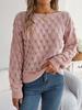 Herbst Winter Lässig Hohl Ein-Schulter Laternenärmel Strickpullover Damenbekleidung