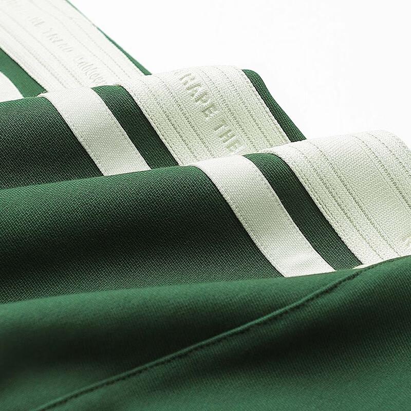 

Cabbeen Heavyweight High-Neck Patchwork Full-Zip Sweatshirt L