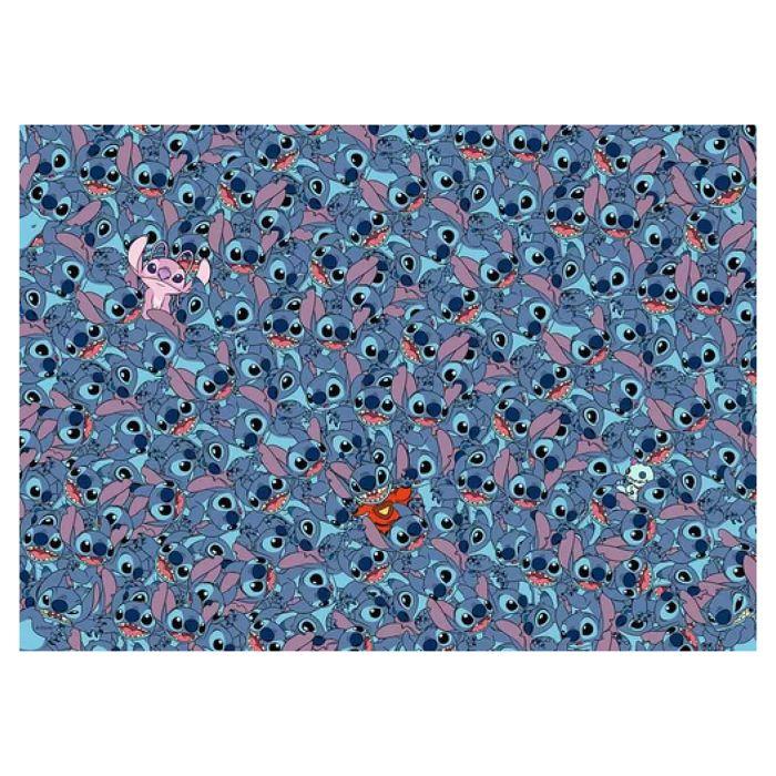 Puzzle 1000 pièces - ravensburger - stitch challenge - multicolore - 10 ans - intérieur