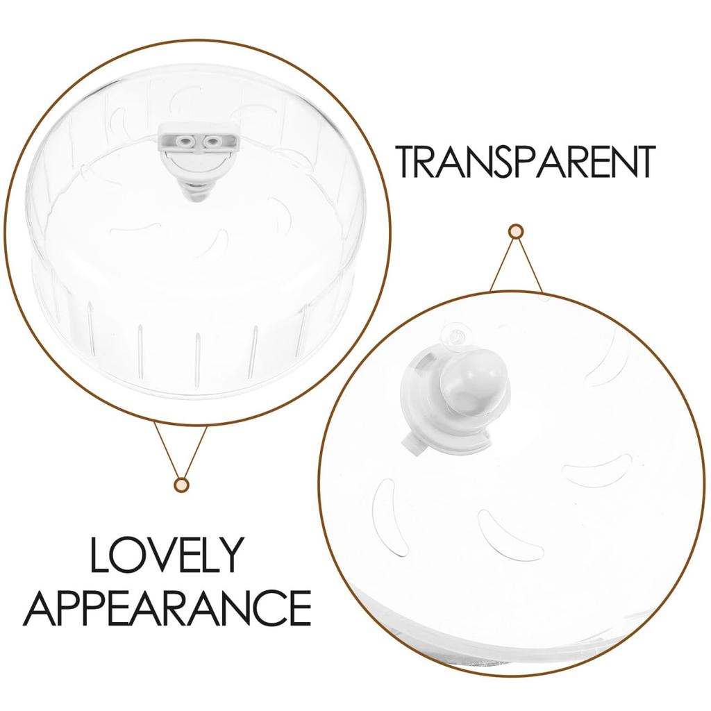 Quiet Hamster Pulley, Transparent Hedgehog Wheel, Small Animal Toy for Pets, Cute Design, Durable