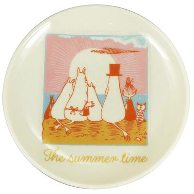 Yamaka Shoten MOOMIN Summer 13cm Moomin Nordic Day Wedding Made In "The Time" Plate, Approx. Diameter, Microwave-Safe, Merchandise, Style, Mother's