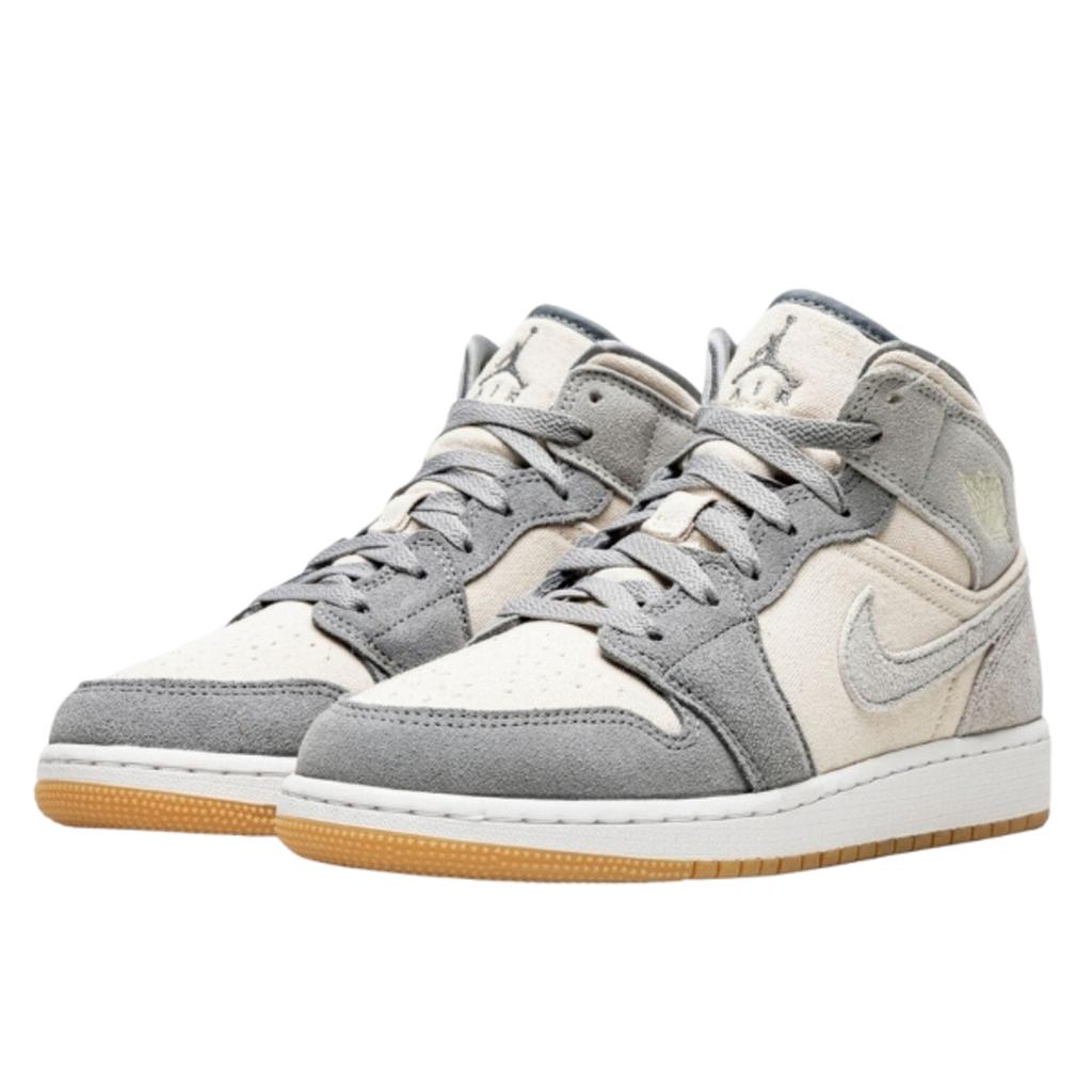 Air Jordan 1 Mid Coconut Milk Particle Grey
