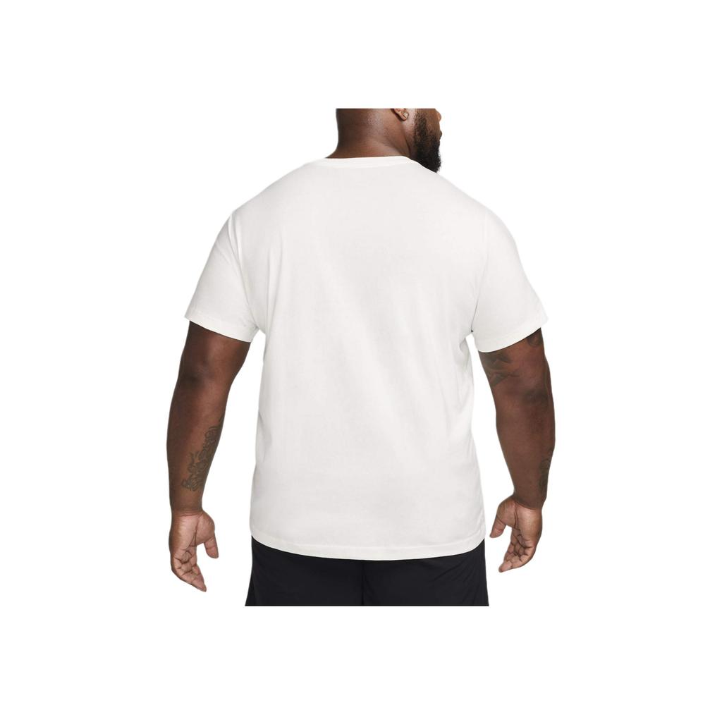 Nike Logo Letter Print Pattern Round Neck Fitness Short Sleeve T-Shirt Men T-Shirts Peak-White FZ8048-121