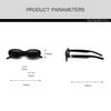 Retro Oval Small Frame Sunglasses UV400 Sun Protection Fashion Shades for Women Men Outdoor Driving Daily Wear