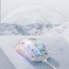 MAMBASNAKE X400 Gaming Transparent Skeleton Programmable RGB 13 Lighting Turn Optical Gaming 12800 6 Adjustable Compatible with Linux Retailer White