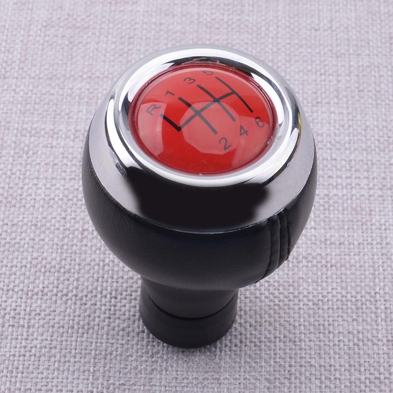 Red Top Manual 6 Speed Gear Shift Knob Shifter Head Fit For Mini Cooper R55 R56 R57 R58 R59 R60 R61