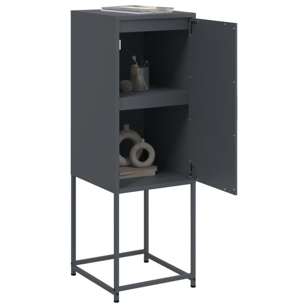 Highboard Anthracite 36 x 39 x 107 cm Steel