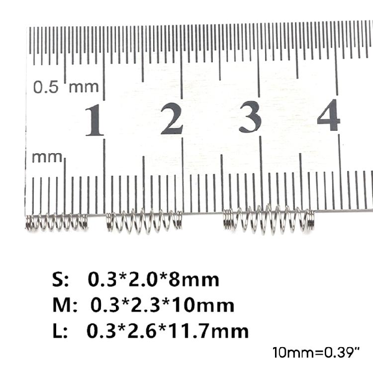 Barbed Swivels Spring Saltwater Fishing Accessories Twist Fishing Hook Metal Spring Pack of 100P