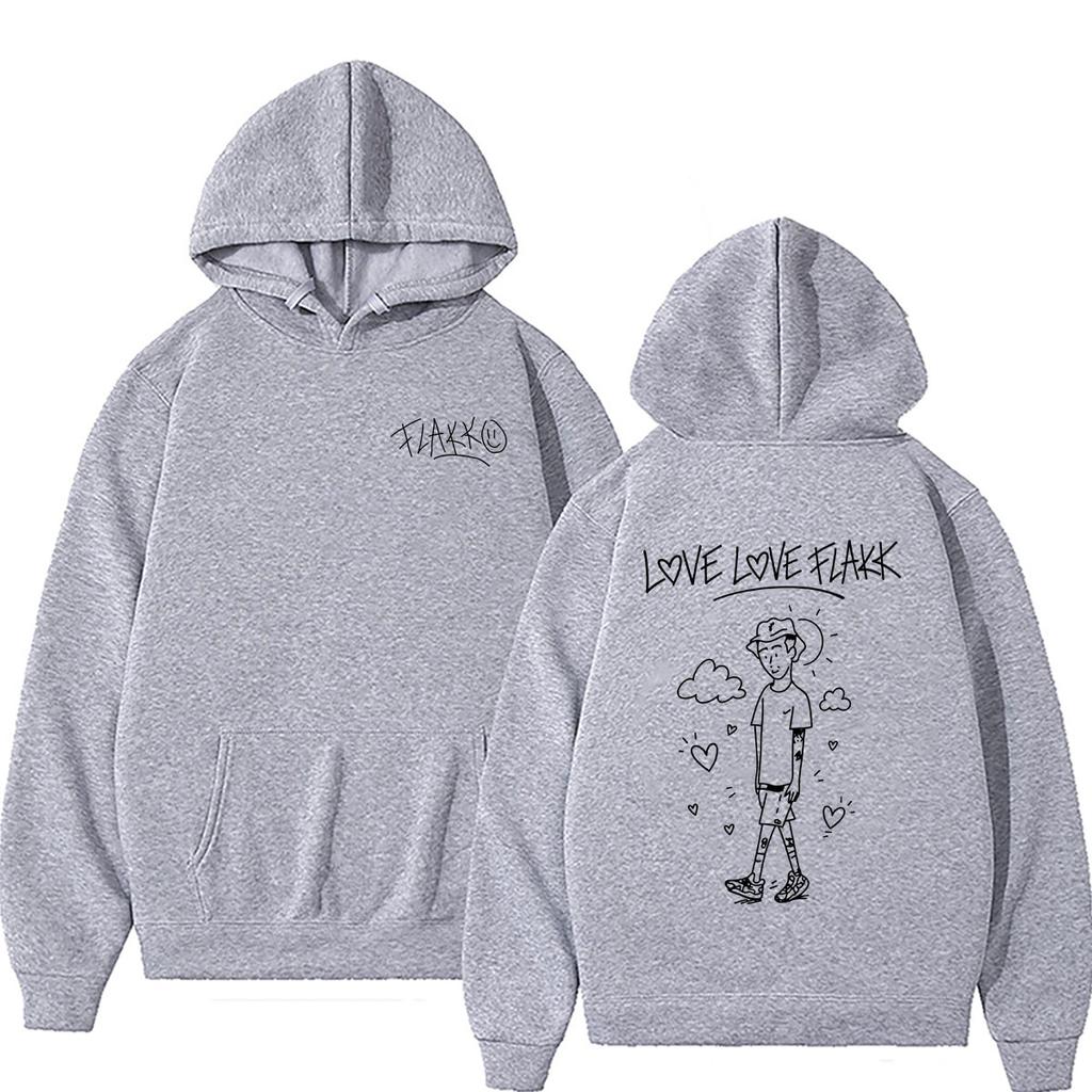 Hot Sale Rapper Rels B Love Love Flakk Merch Hoodie Unisex Hip Hop Fashion Oversized Streetwear Casual Vintage Hoodies