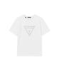 GUESS [Core] 4-Color Unisex Bling Bling Big Triangle Short Sleeve T-Shirt Mq2K8434 (B Type)