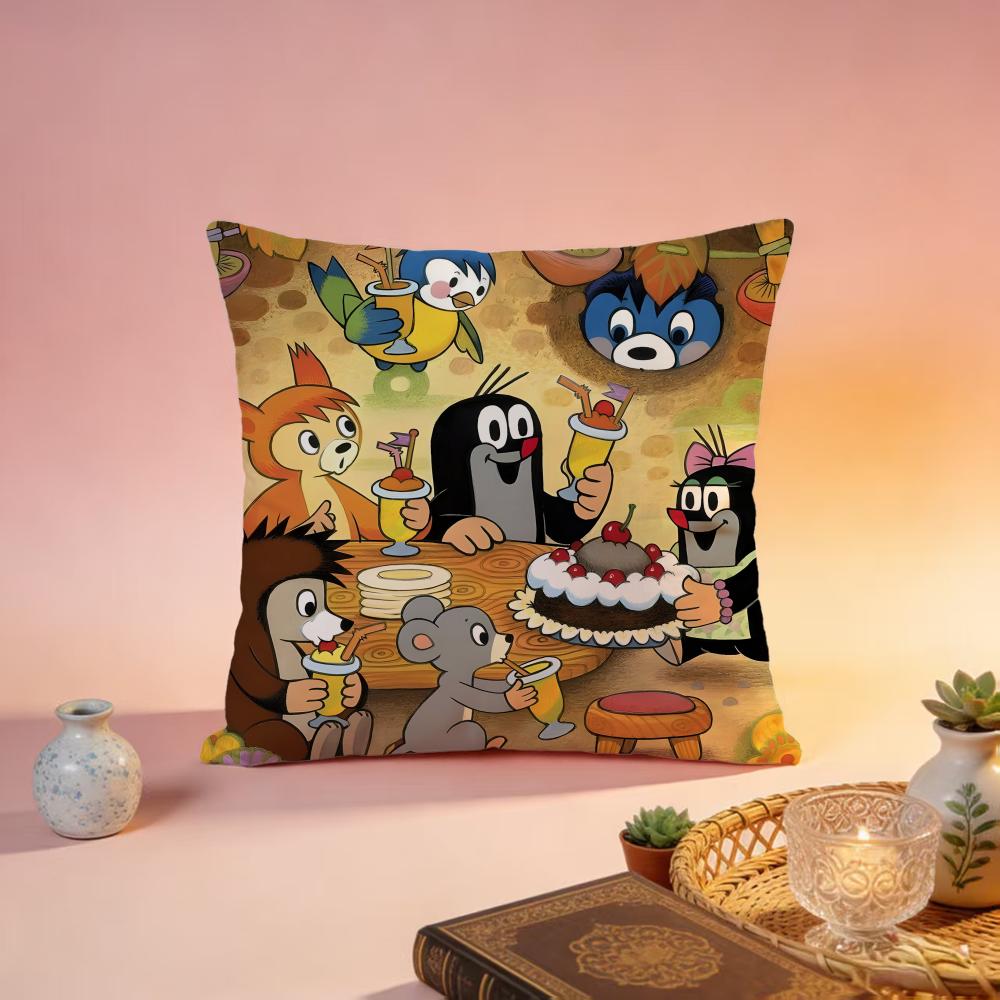 

Hot TThe Little Moleable Cushion Cover Premium SkinFriendly Pillow Case MultiPurpose for Home Office Travel 30X30cm