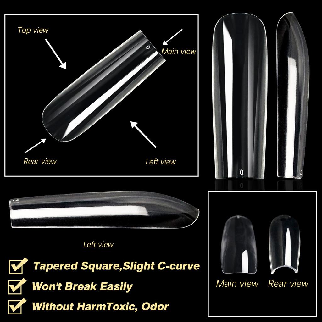 Soft Gel Nail Tips Long Lasting and Natural Looking Nail Tips for Beautiful Manicure for Women Girls