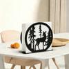 Living Room Bedroom Vertical Iron Art Deer Tissue Box Creative Simple Black Home Decor Tissue Storage Napkin Box
