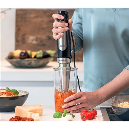 Braun | MQ7000X MultiQuick Immersion | 1000 W | Hand Blender | Hand Blender | 2 Speeds | Black/Stainless Steel