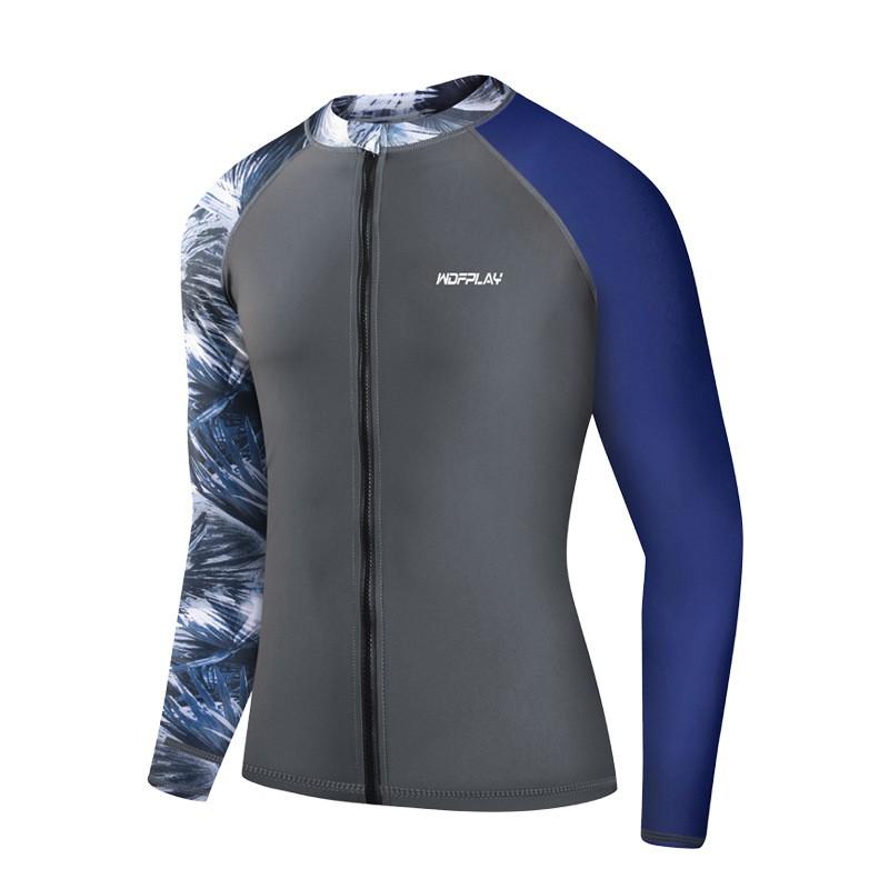 Diving Suit Mens Rash Guard Set UV Protection Quick Dry Long Sleeve Top Pants Surfing Snorkeling Swimming