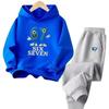 Children's Cartoon Print Sportswear Set: Hoodie & Casual Fashion Trend
