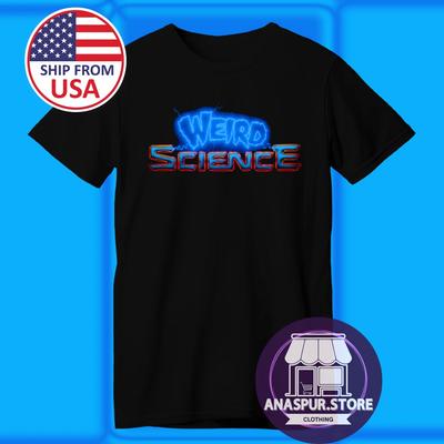 Weird Science TV Show Men's Black Size S-5XL