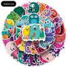 50pcs Creative Waterproof Little Monster Stickers for Suitcases & Laptops