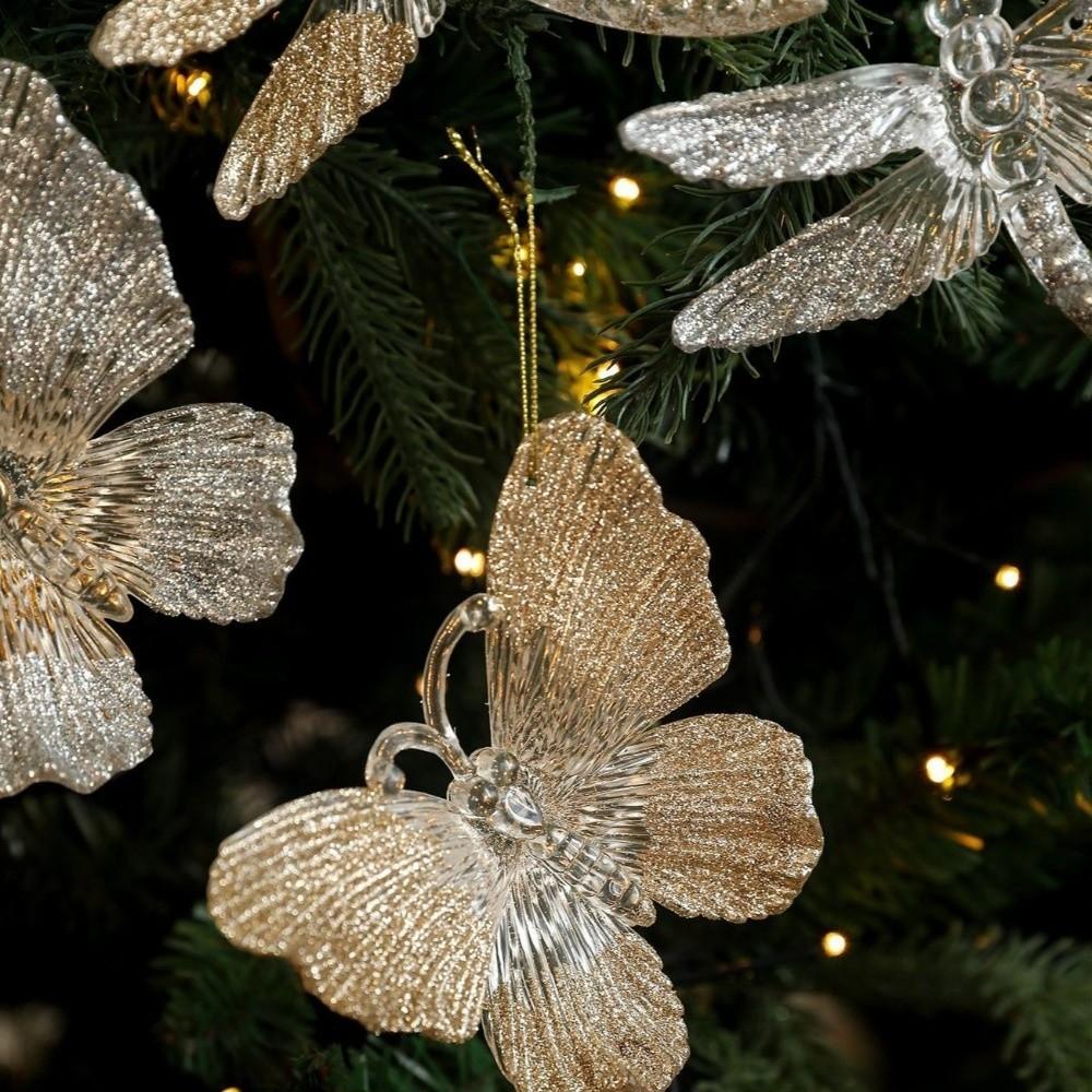Butterfly Dragonfly Xmas Tree Decorations Christmas Ornaments  Home Party Decor
